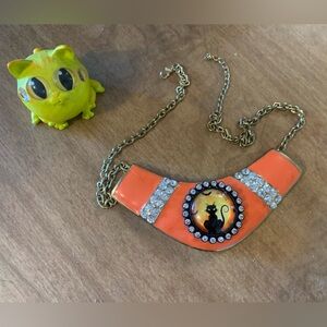 Halloween necklace🦇🐈⬛